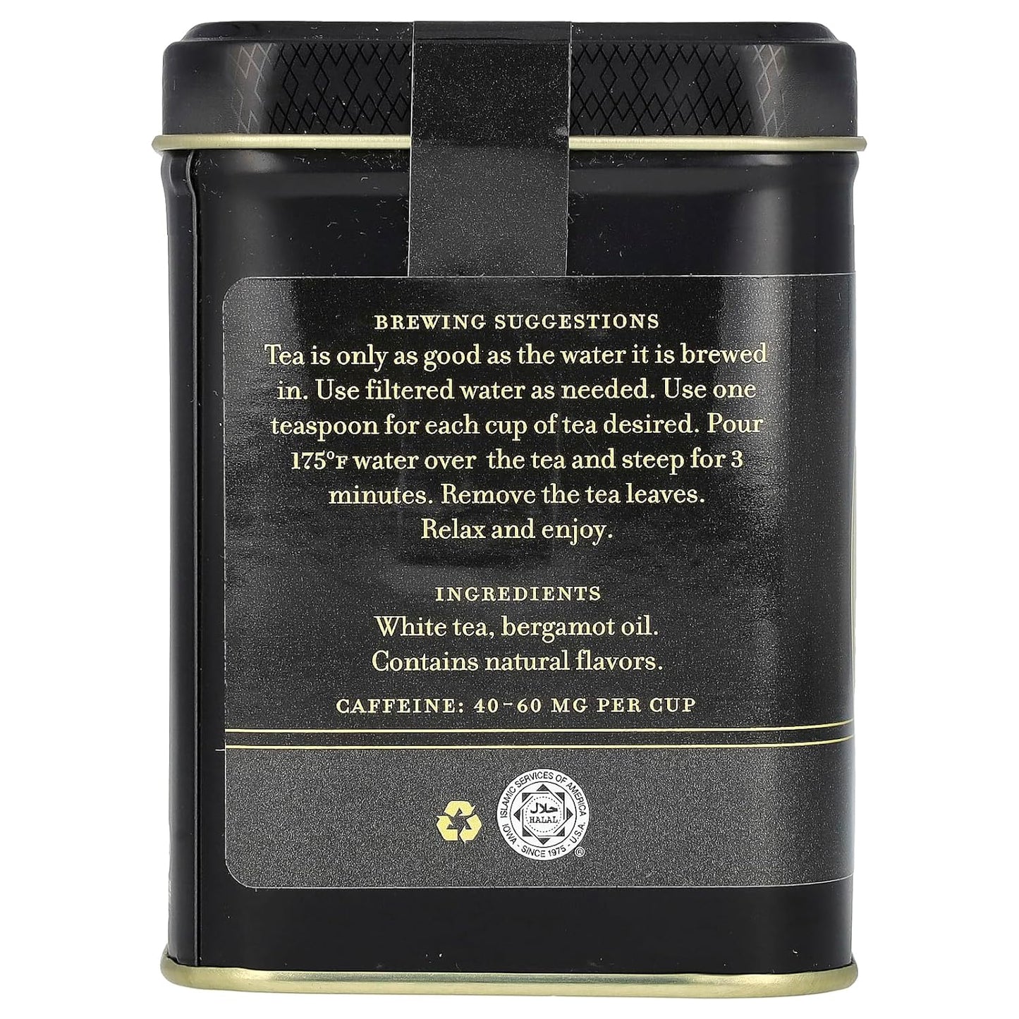 Harney & Sons Winter White Earl Grey Tea, 2 oz loose leaf tea