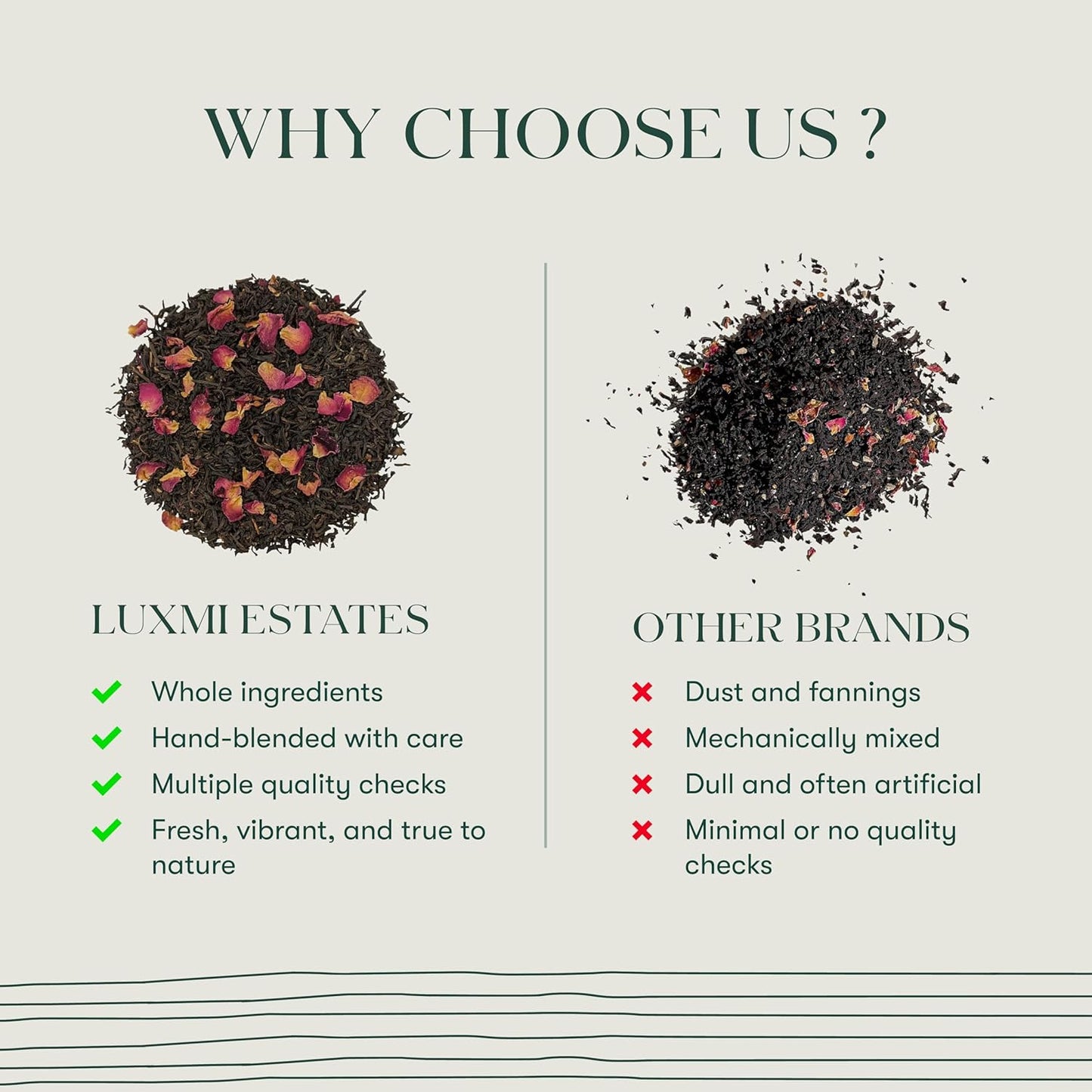 Luxmi Estates Tale of Two Estates English Breakfast Tea 100g/3.52oz (50 Cups) | Darjeeling Assam Black Tea Blend | Smooth Robust Caffeinated