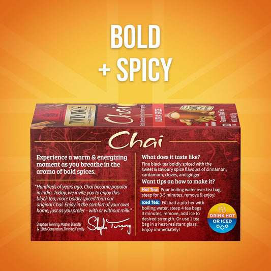 Twinings Ultra Spice Chai Individually Wrapped Bags