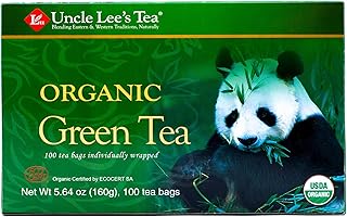 Uncle Lee's Organic Green Tea -- 100 Tea Bags net wt 5.64 oz (160g)