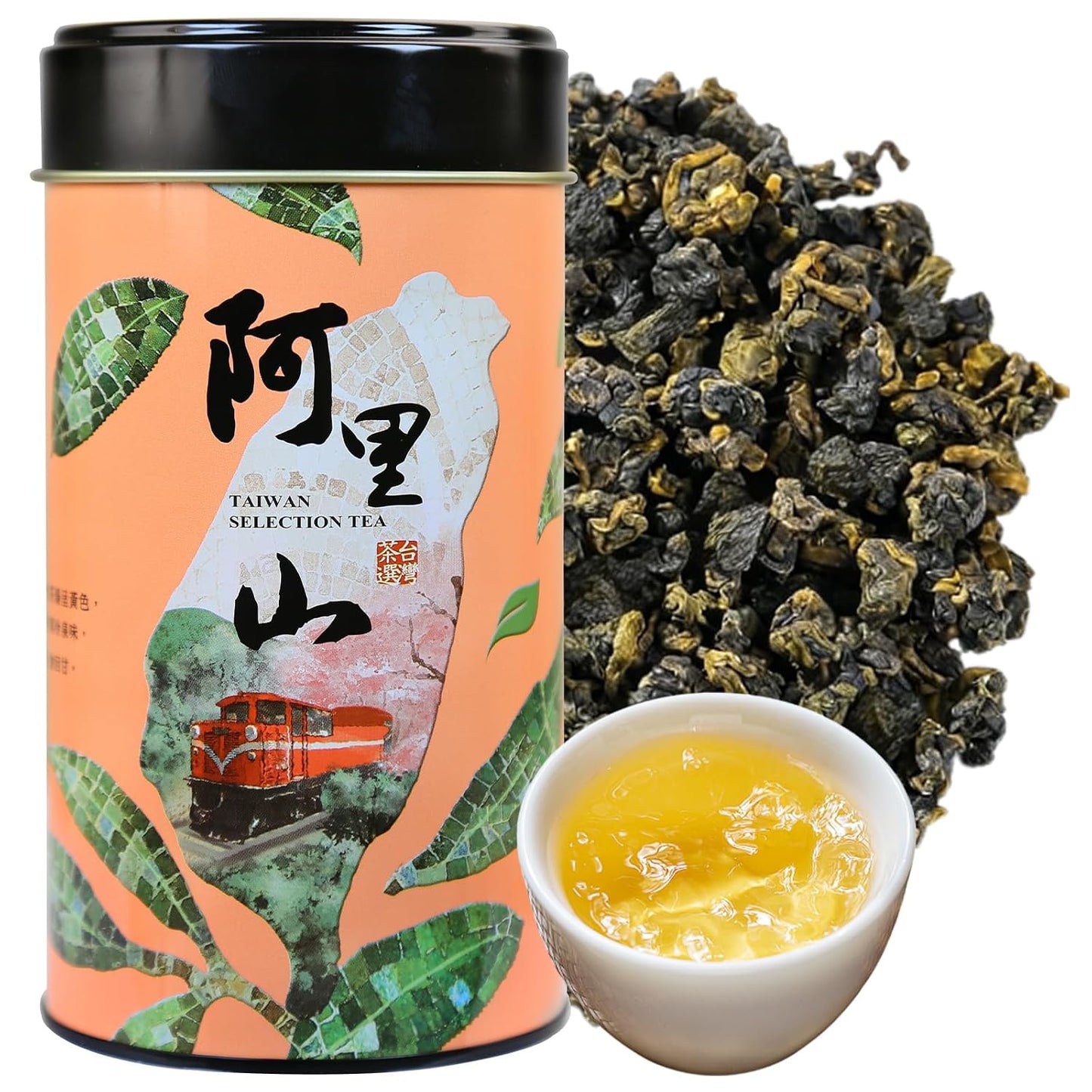 XIXICHA Alishan Taiwan High Mountain Oolong Tea 5.29oz/150g 阿里山 台湾乌龙茶 | high elevation tea，hand-picked oolong， small batch premium Loose Leaf tea，Floral and Fruity Aroma（120 cups），No additions
