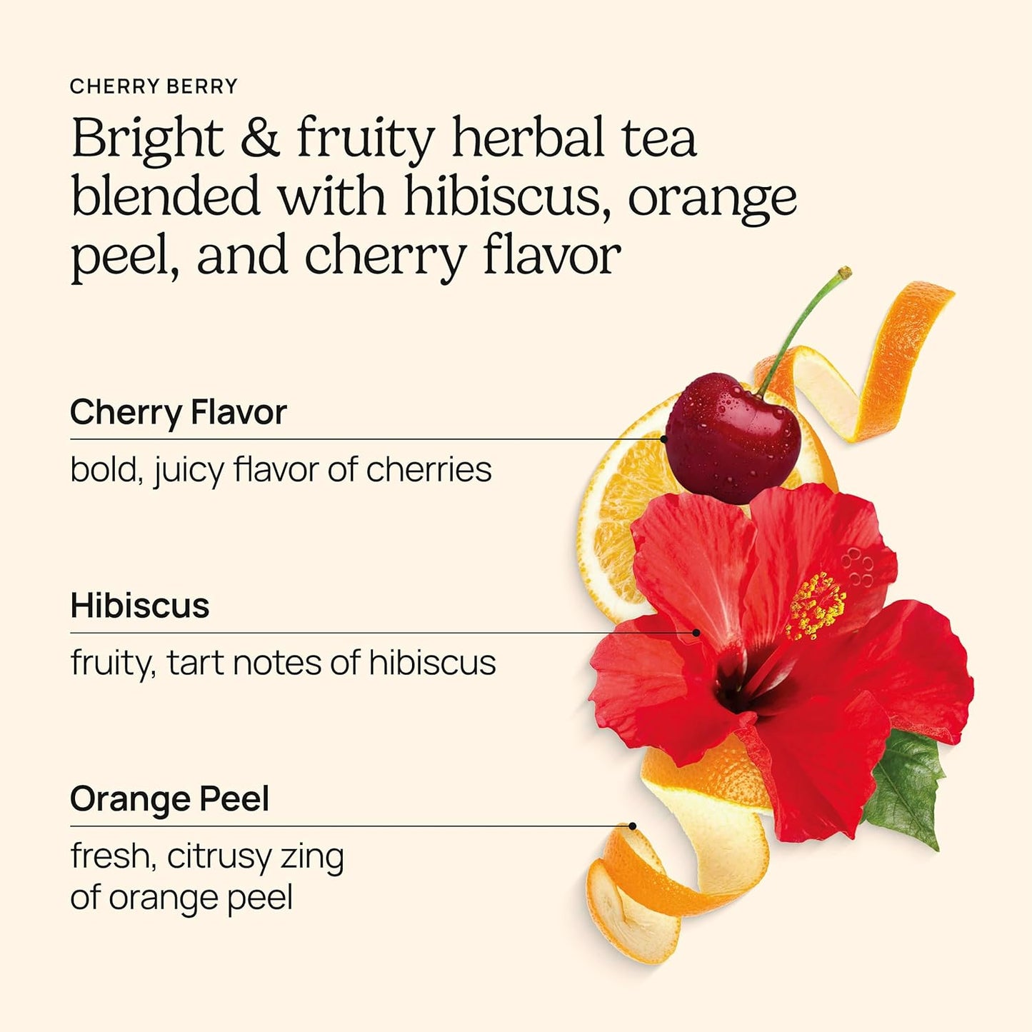 Yogi Cherry Berry Tea (4 pack, 16 each) - Caffeine-Free Organic Herbal Tea