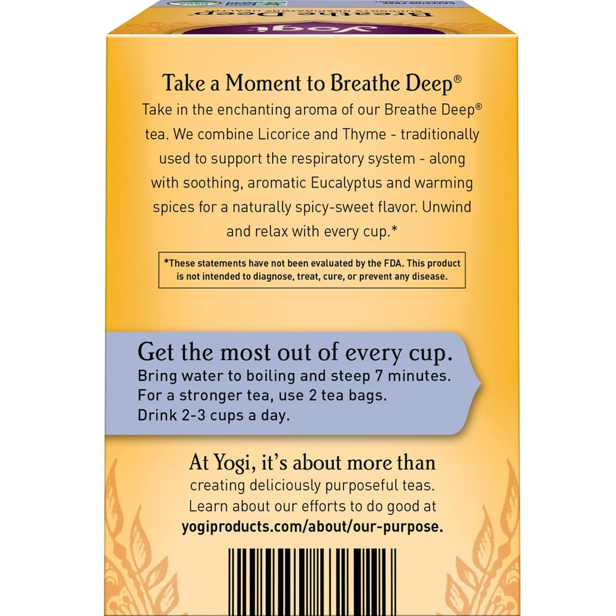 Yogi Breathe Deep Organic Tea