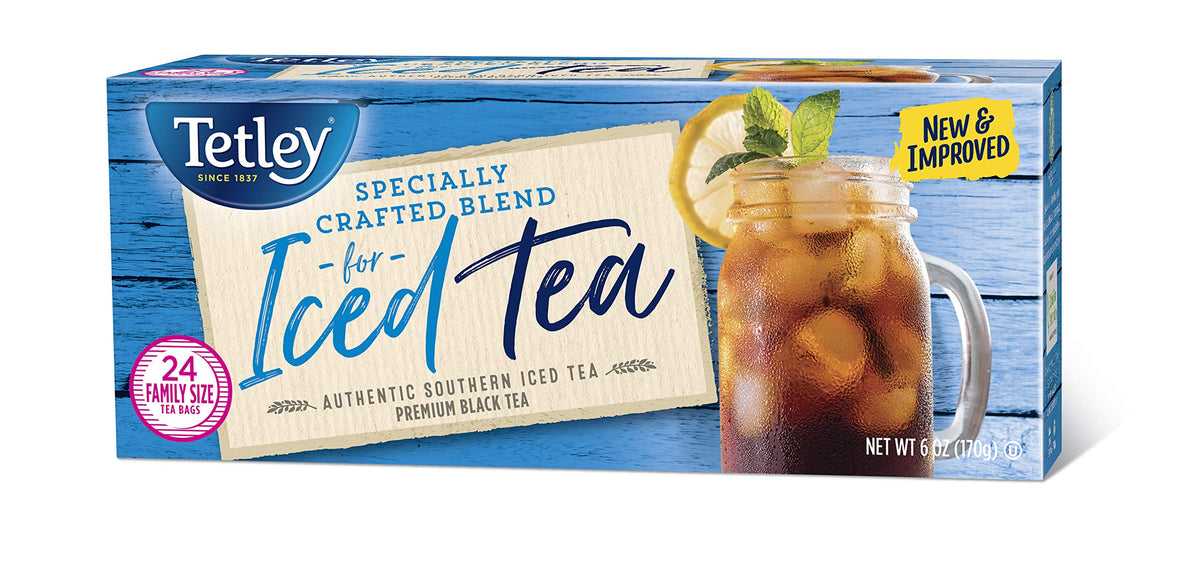 Tetley, Iced Tea Blend, Crisp, Refreshing Iced Tea Flavor