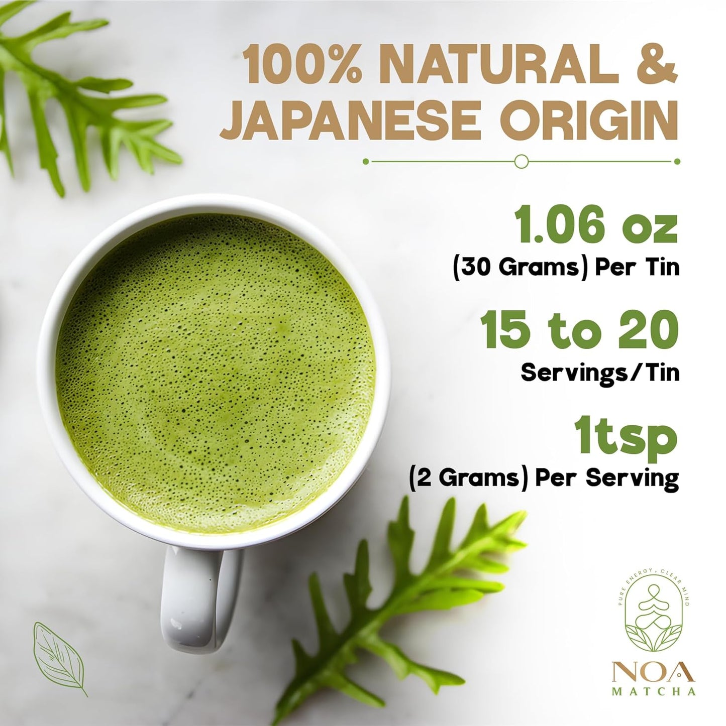 NOA Matcha Ceremonial Grade Single Origin Matcha