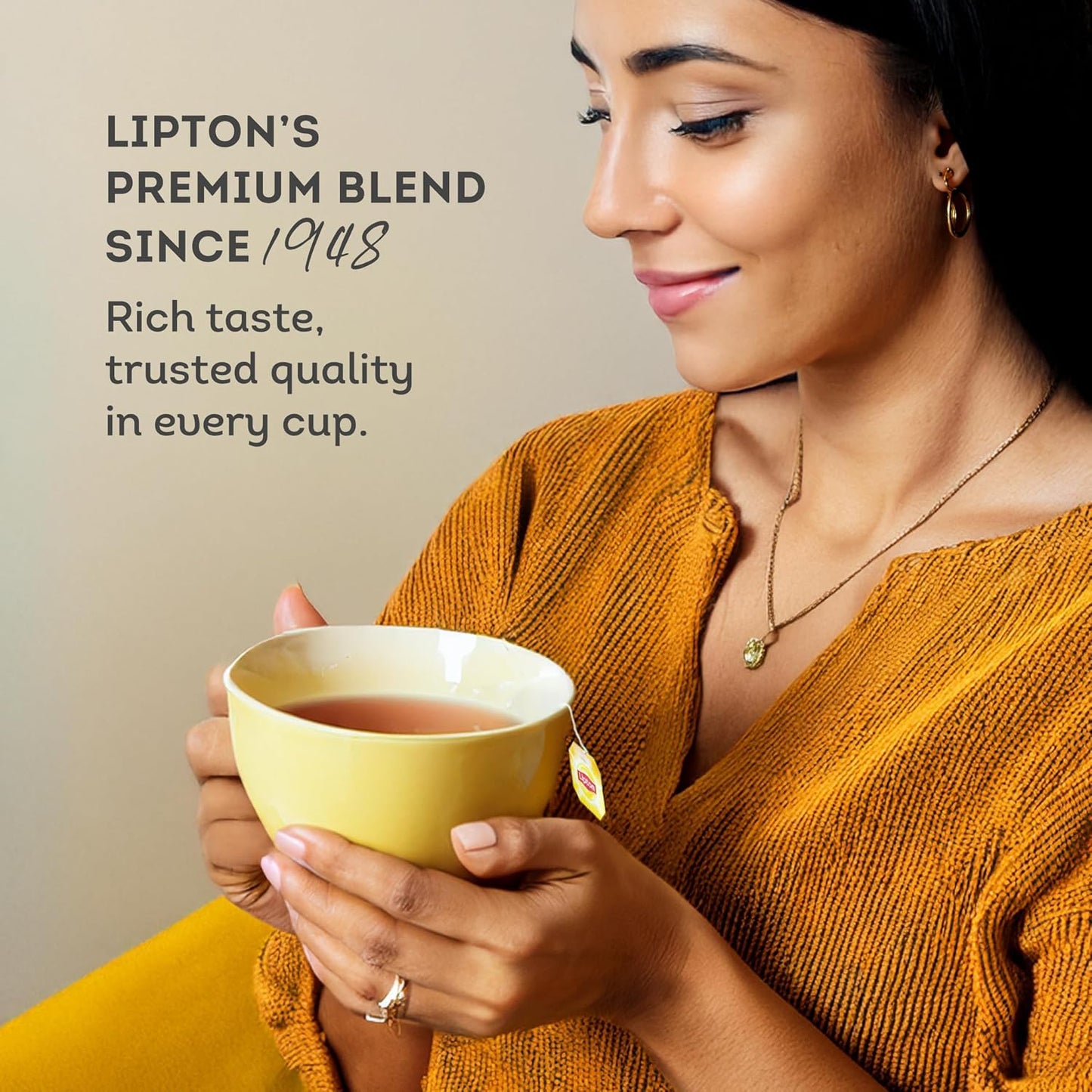 Lipton Yellow Label International Blend | Loose Tea | Premium Quality | Compatible for Milk Chai | Bold &amp; Rich Flavor | Bulk Tea | 900 Grams (Pack of 4)