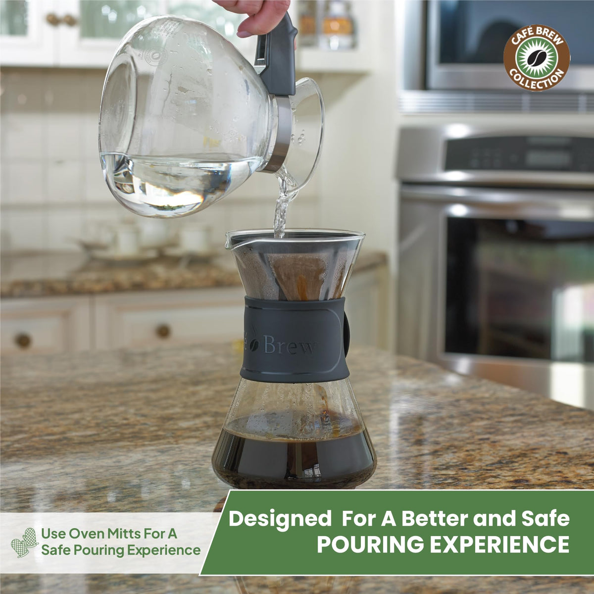 CAFÉ BREW COLLECTION Café Brew Glass Tea Kettle, 12 Cup