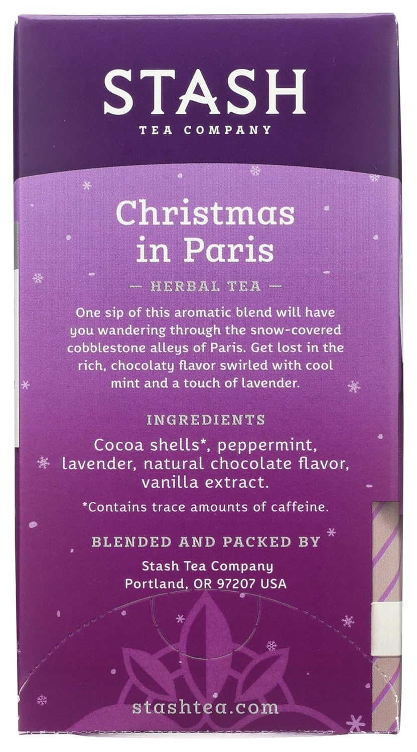 STASH TEA Christmas In Paris -Herbal Tea, 18 CT
