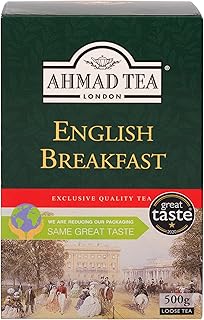 Ahmad Tea Black Tea, English Breakfast Loose Leaf, 500 Gram Box