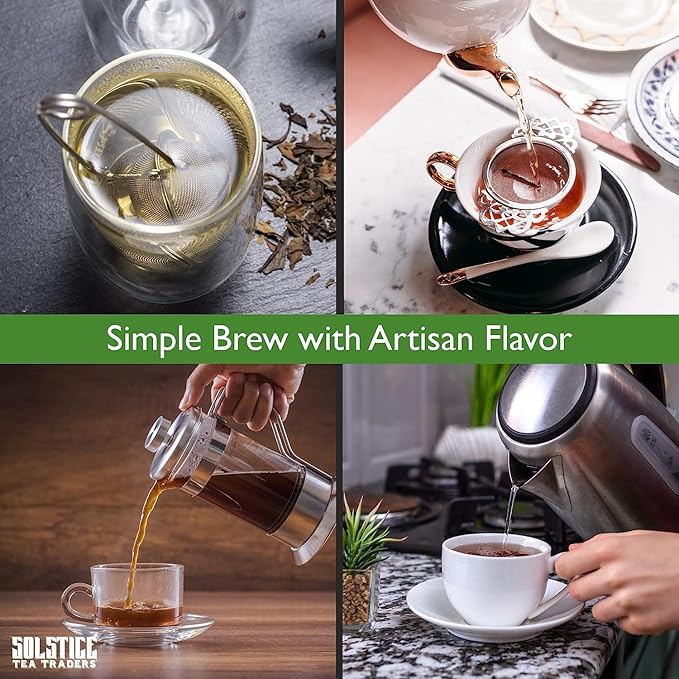 Solstice Loose Leaf Sencha Green Tea, 1 LB, Bulk 16-Ounces Japanese Style Green Sencha Tea - Approx 200+ Cups