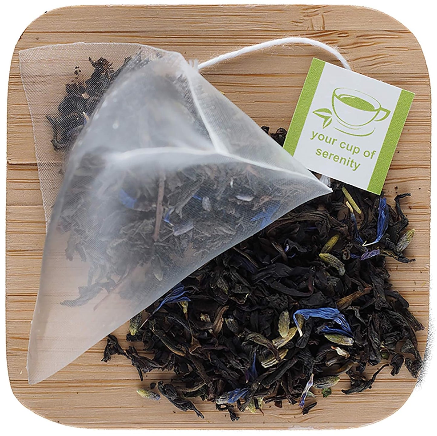 Elmwood Inn Fine Teas, Earl Grey Lavender Black Tea, 25 Pyramid Sachet Tea Bags