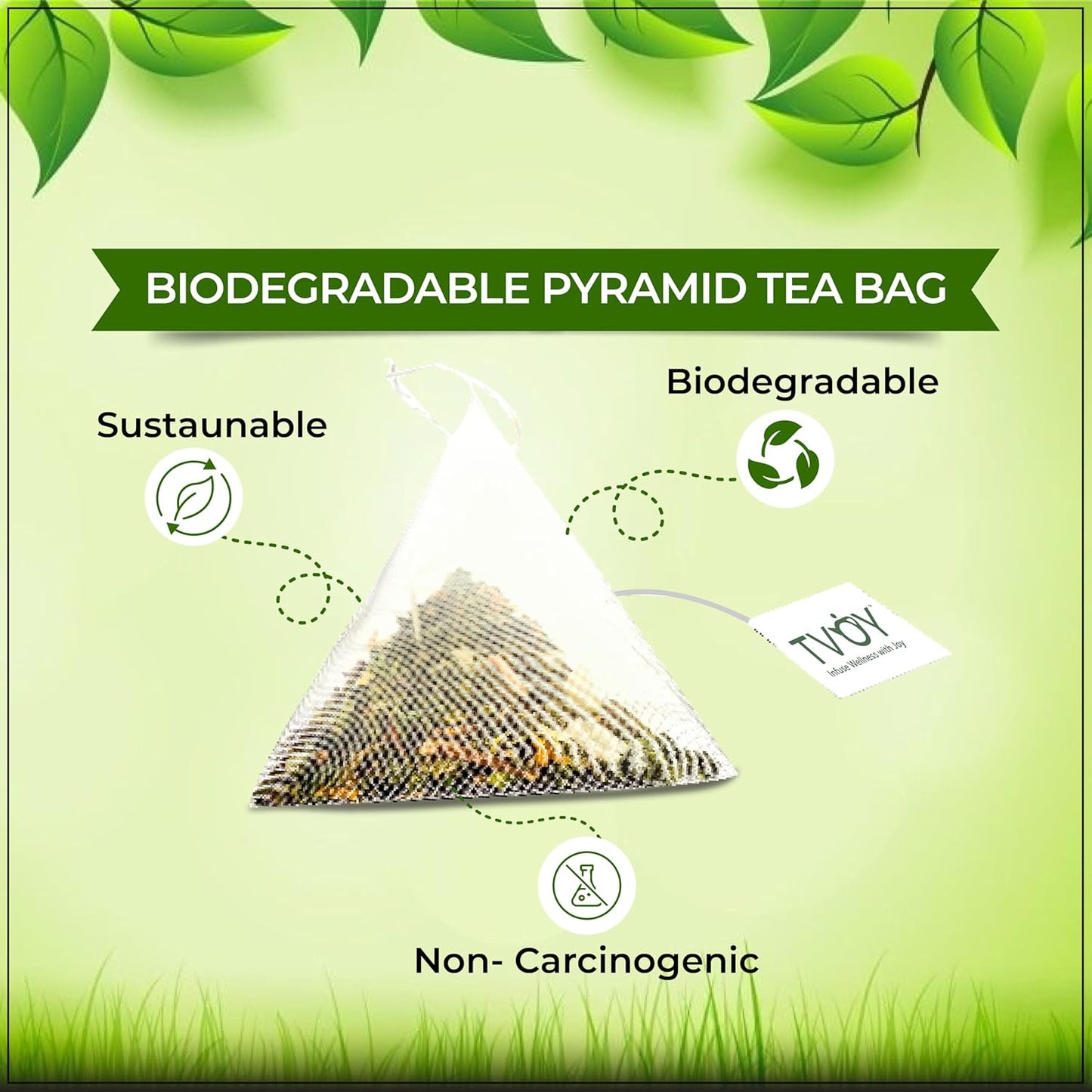 Tvoy Wild Berry Black Tea Bags – Premium Black Tea with Fruity Wild Berry Flavor – Plant-Based PLA Tea Bags – 40 Individually Wrapped Bags – Smooth & Aromatic Tea