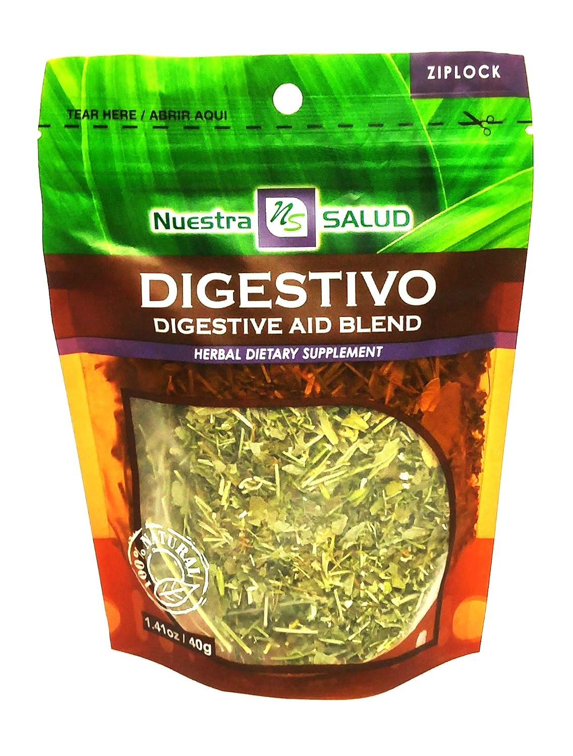 Digestive Blend Herbal Infusion Tea Digestivo Value Pack (90g)