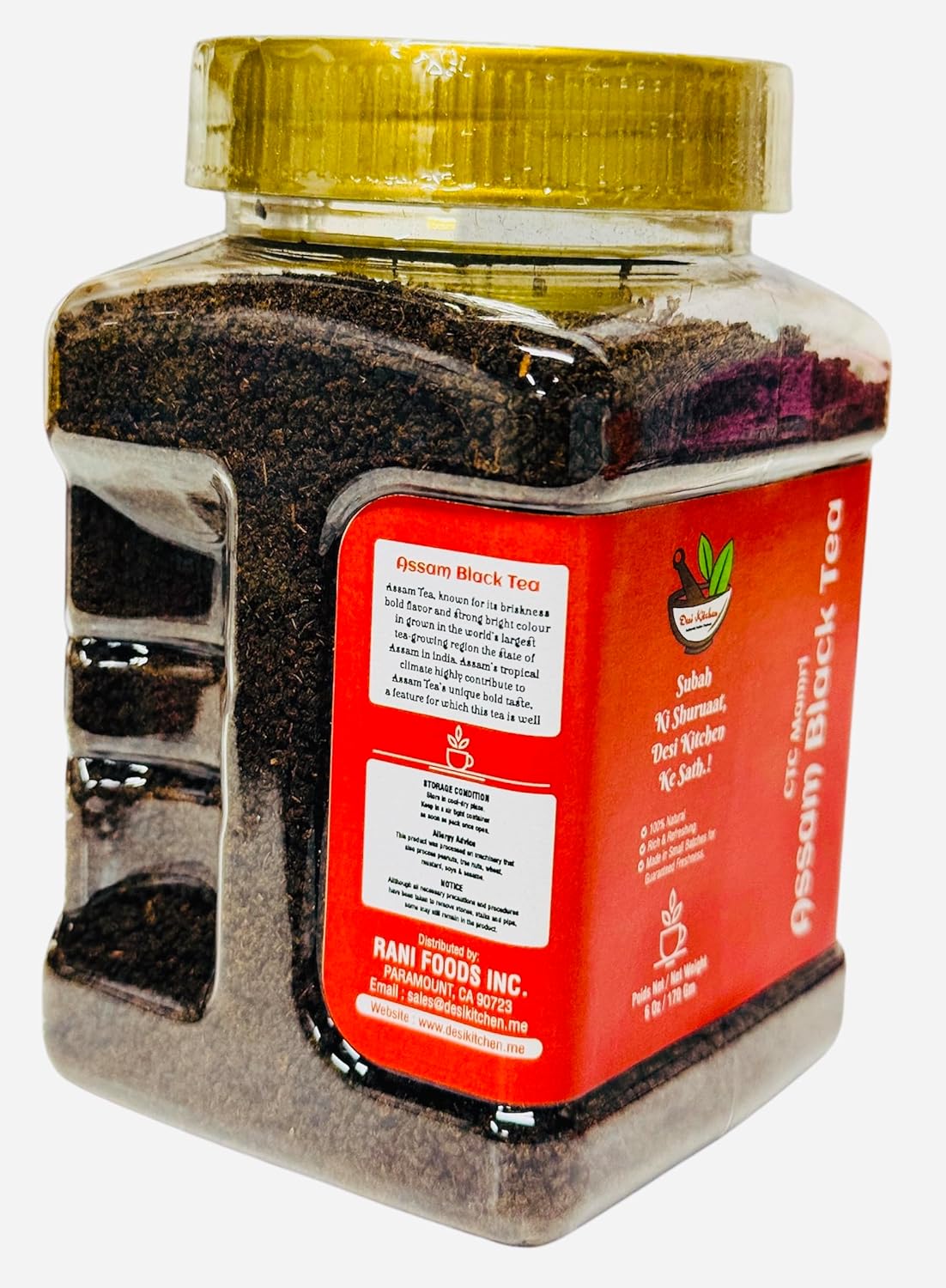 Desi Kitchen CTC Mamri Assam Black Tea ~ 6oz (170g) | Product of India | Rich & Refreshing