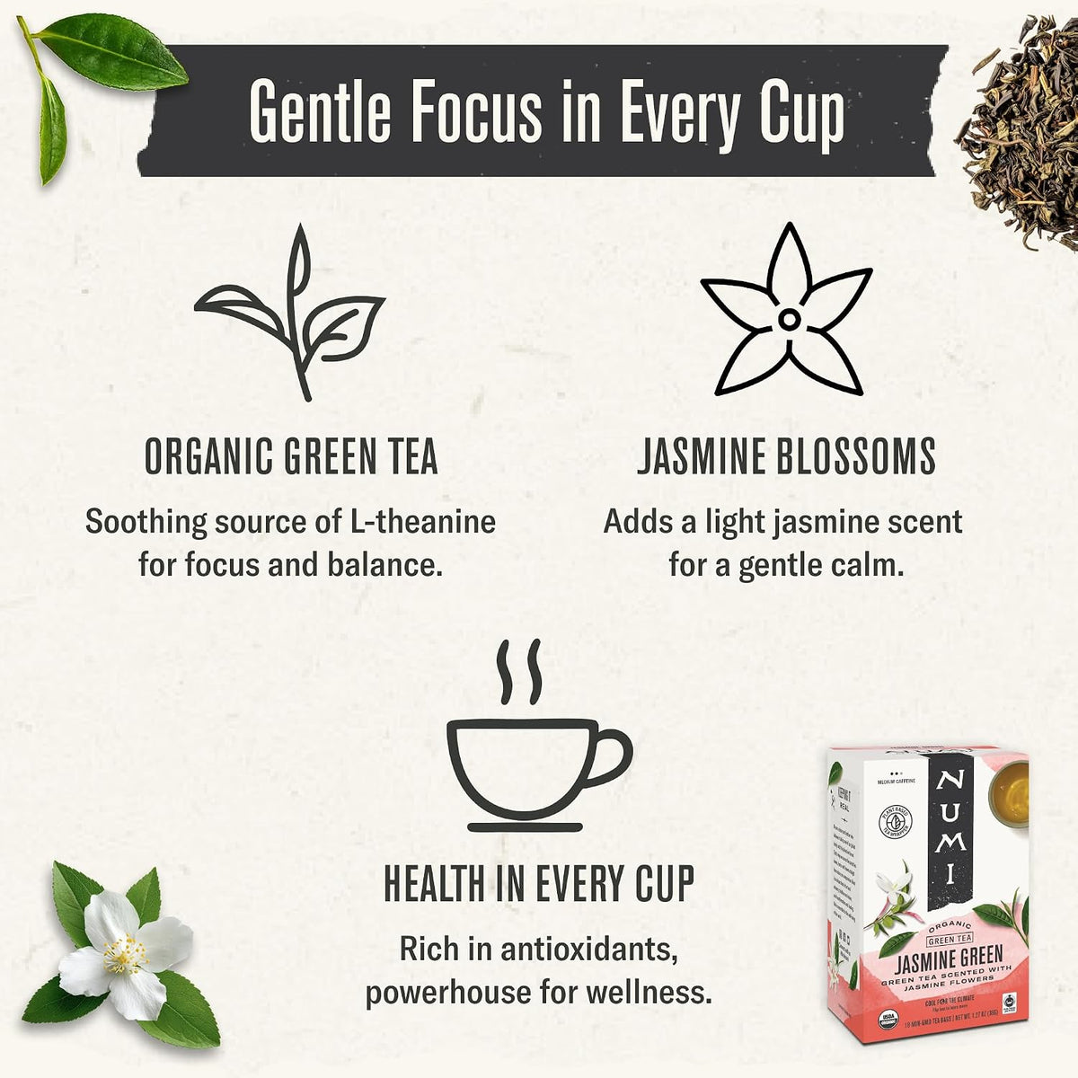 Numi Organic Jasmine Green Tea
