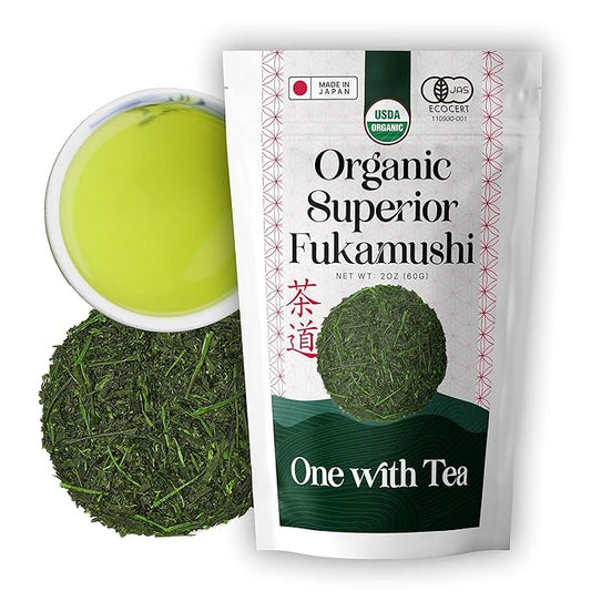 One with Tea Organic Fukamushi Sencha loose leaves (Fukamushi-Sencha)