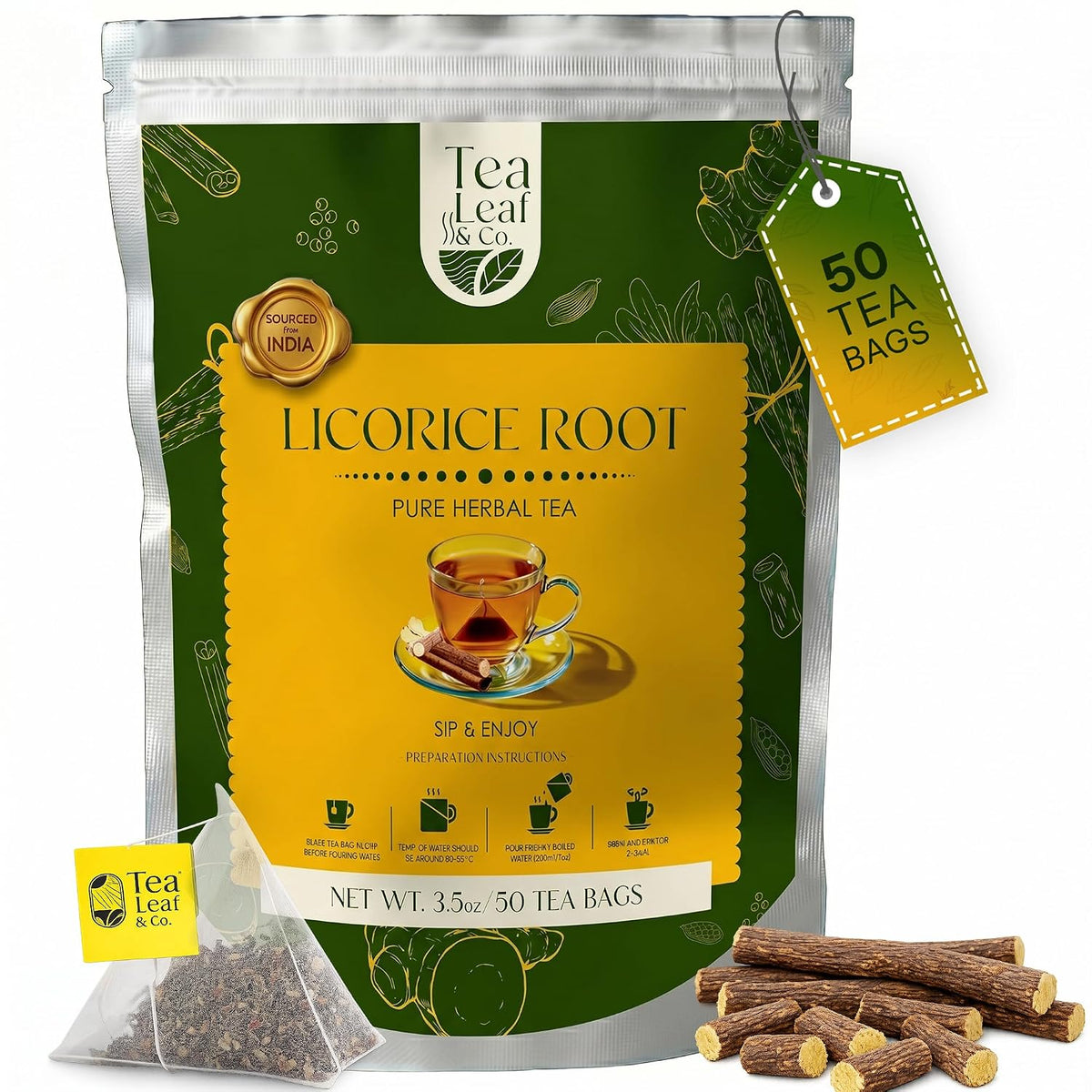 Licorice Root Herbal Tea 100gm/3.5oz