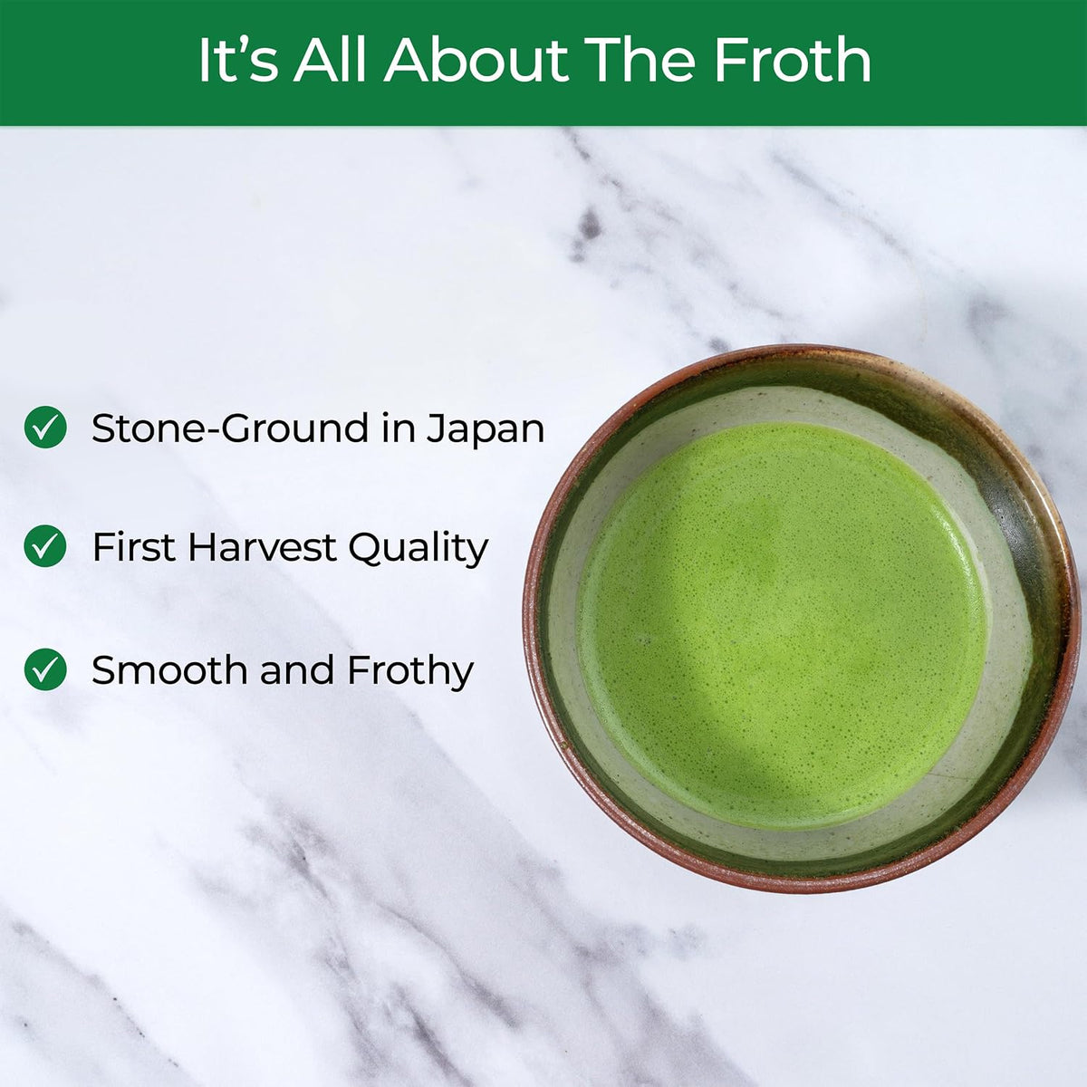 Pure Matcha Co | Premium Ceremonial Grade Matcha Green Tea Powder | Authentic Japanese Origin | Sugar Free | 30g, 1.06oz