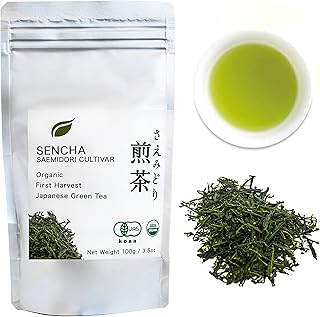 Organic Japanese Sencha - First Harvest Saemidori Cultivar 100g (3.5oz) bag - Loose Leaf Green Tea