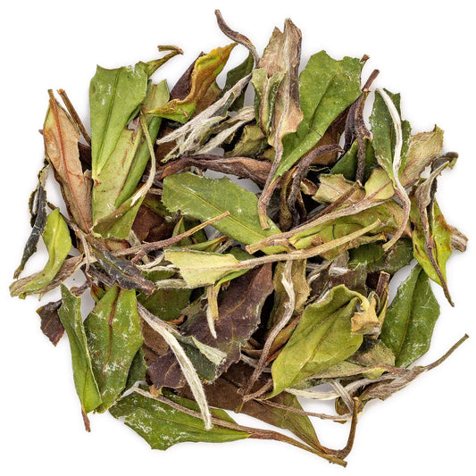 oriarmcha 125g / 4.4oz Fuding White Peony Tea Loose Leaf - Bai Mu Dan White Tea Leaves - Bai Mudan Yuqian 3rd Grade - Caffeine Level Low Naturally Processed