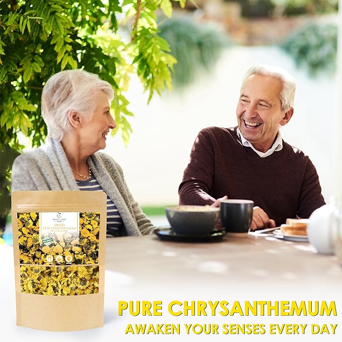 Nhat Anh Farm - Premium Dried Chrysanthemum - 3,5oz(100g) Dried Chrysanthemum Flowers - 100% Natural & Pure - Sugar/Caffeine/Gluten Free