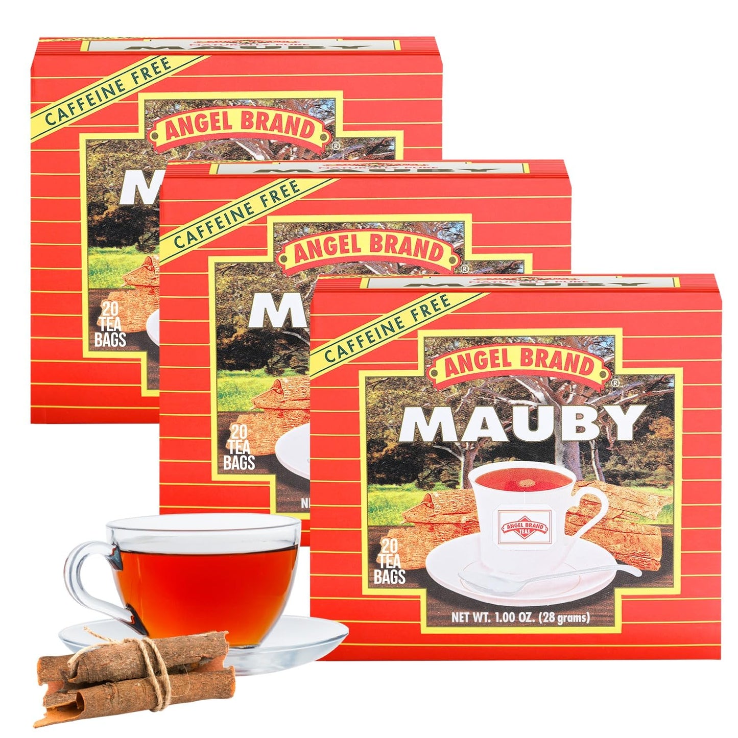Mauby Bark Tea Bags | 20 Count | 3 Pack | For Digestion Support