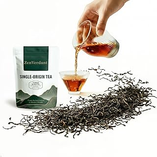 ZenVerdant Yunnan Dianhong Black Tea 10oz, Premium Chinese Loose Leaf Black Tea, Rich & Malty Flavor, Resealable Bag