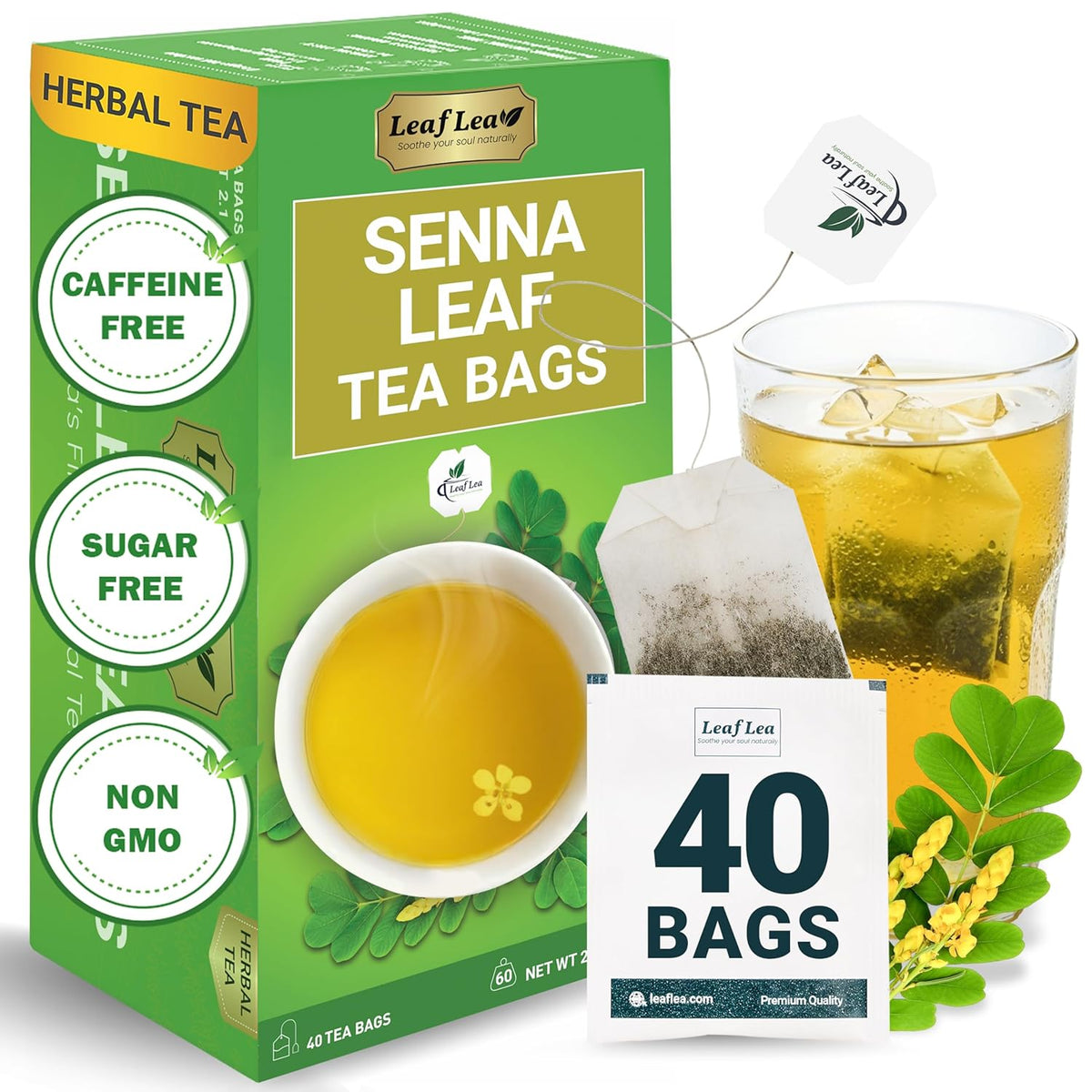 LeafLea Senna Leaf Tea Bags