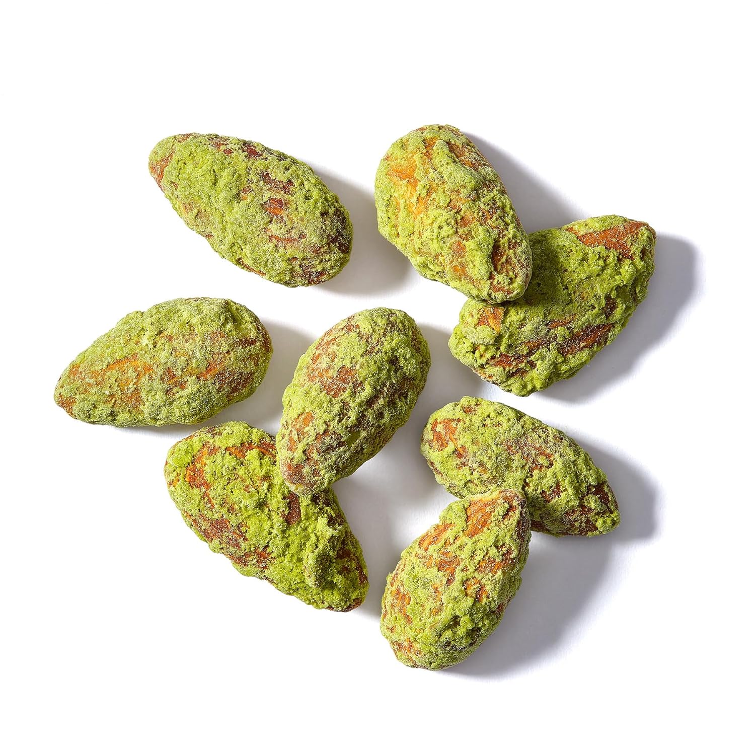 Elan Organic Matcha Almonds, 5.6 oz, Non-GMO, Gluten-Free, Vegan, Kosher, Superfood Infused Nuts (Roasted Almonds, Coconut, Matcha Green Tea Powder), Source of Antioxidants (Vitamin A)