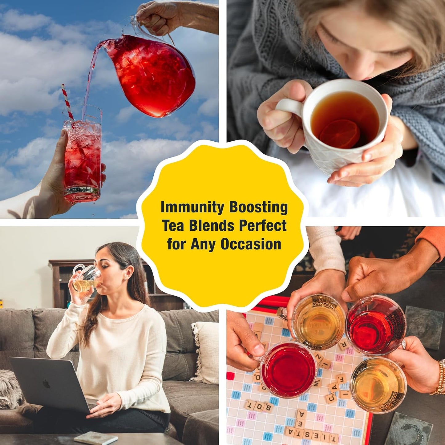 Tiesta Tea - Strawberry Lemonade, Loose Leaf, Strawberry Lemon Herbal Tea | Premium Non-Caffeinated Fruit Blend, Make Hot or Iced &amp; Brews Up to 25 Cups, 2 Ounce Resealable Pouch