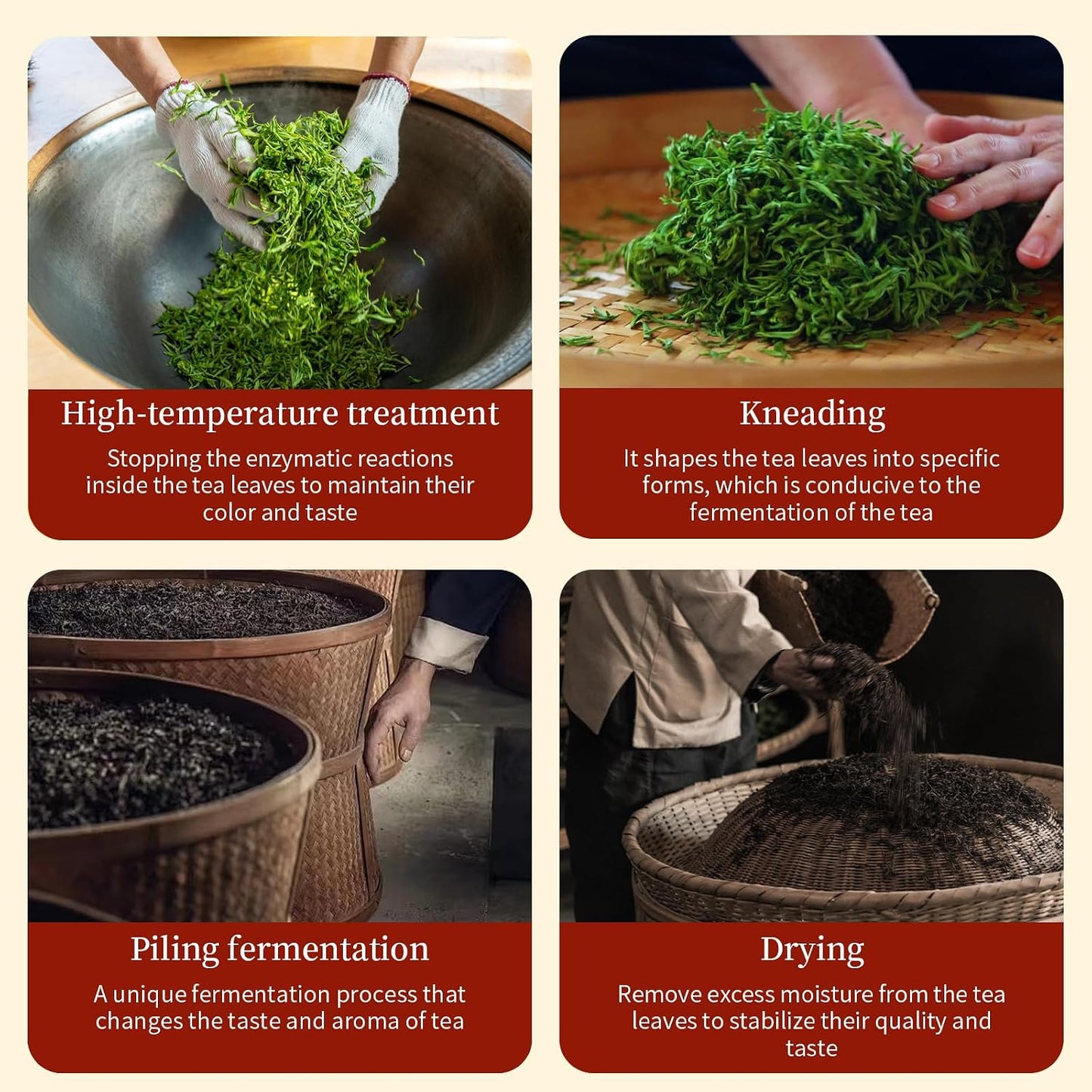 XIXICHA Classic Premium Pu-erh Tea Brick Grade AAA Produced in 2020 Aged Ripe Pu 'er Ancient tree Pu 'er tea Cake Worth collecting Produced in Menghai，Yunnan 500g/17.64oz（250g*2）Additive-free Chinese tea（468 cups）普洱熟茶 典藏普洱 云南勐海普洱茶砖