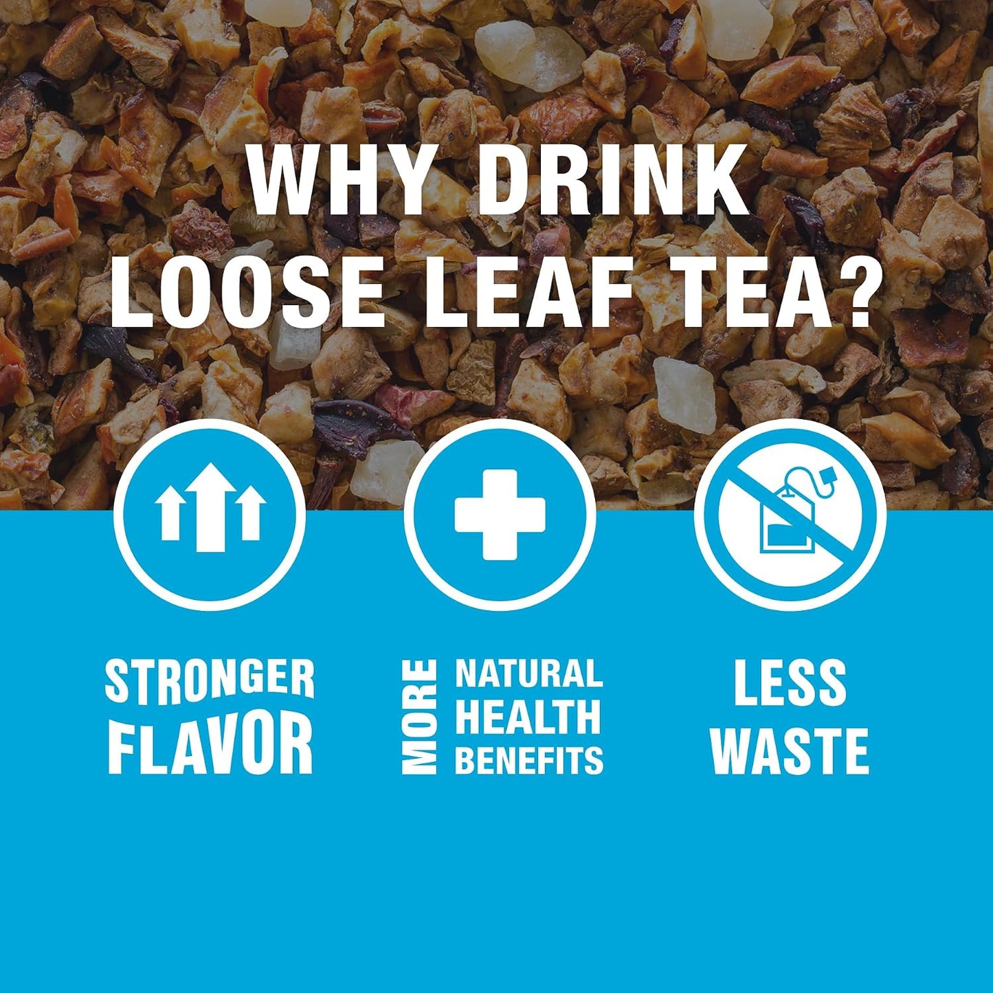 Tiesta Tea - Chunky Watermelon, Loose Leaf, Sweet Watermelon Herbal Tea | Premium Non-Caffeinated Fruit Blend, Makes Hot or Iced &amp; Brews Up to 200 Cups, 16oz Resealable Bulk Pouch