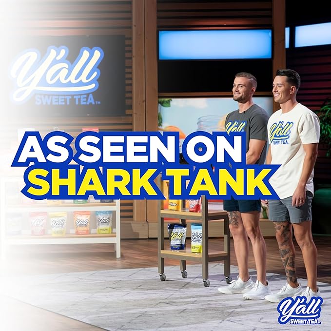 Y'all Sweet Tea - Half Sweet Tea Half Lemonade Iced Tea Bags One Gallon Size in 10 Gallons Per Pack Quick Brew Southern Ice Tea & Lemonade Blend | As Seen on Shark Tank (Caffeinated)