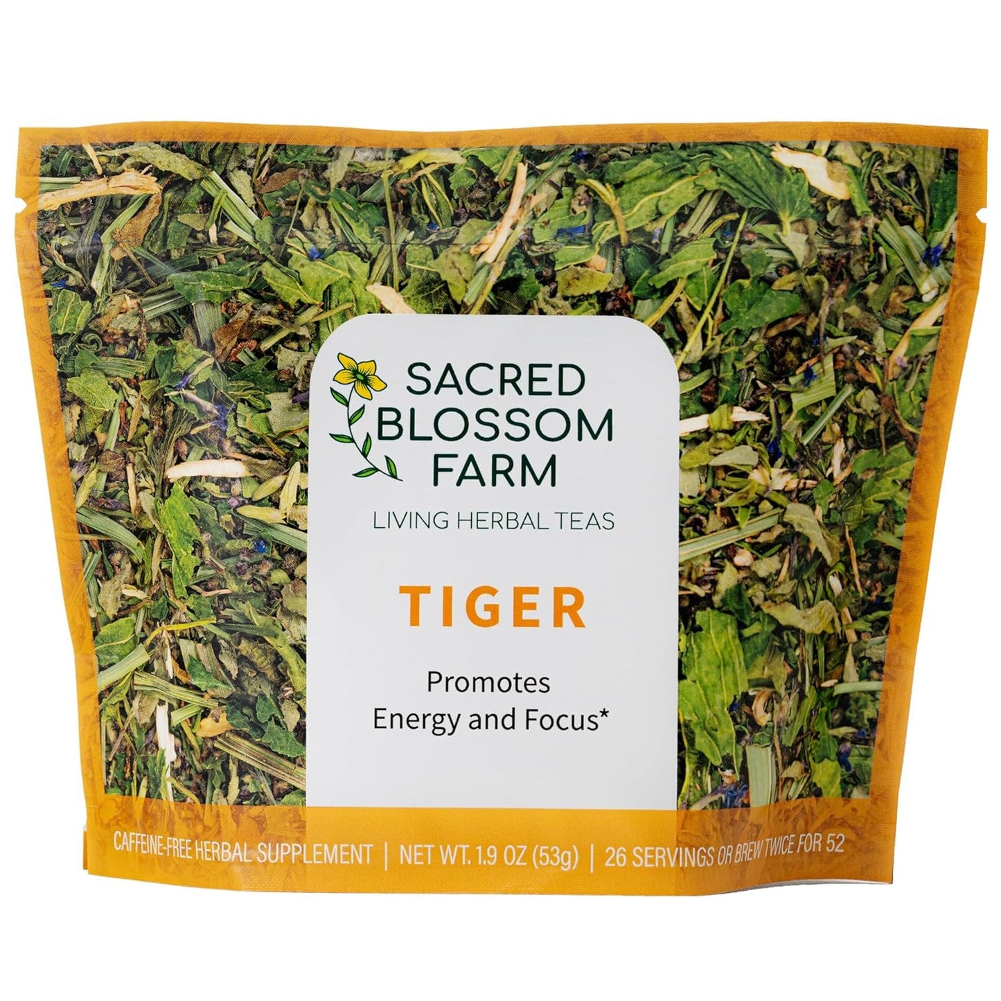 Sacred Blossom Farm Herbal Tea | Box of Flavor Set | 4 Top Selling Flavors | Farm Direct | Loose Leaf Tea | All Natural & Sustainably Grown in USA | Caffeine Free | 100+ Servings