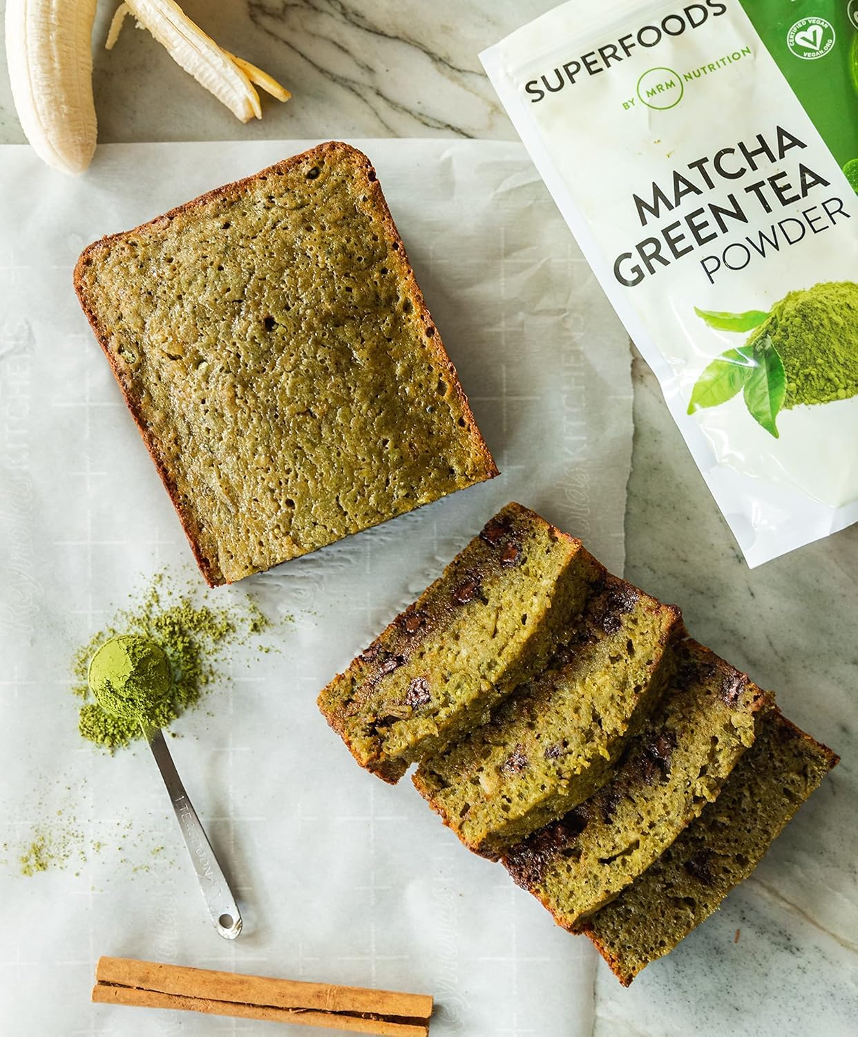 MRM Nutrition Superfoods Matcha Green Tea Powder - Grown In Japan, Superfood Powder for Matcha Lattes, Smoothies & Baking -Vegan, Gluten-Free and Non-GMO verified - 42 Servings