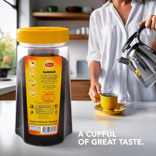 Lipton Yellow Label International Blend | Strong Black Tea | Danedar | Loose Tea with Bigger Granules | Bold &amp; Rich Flavor For Tea Lovers | 475g