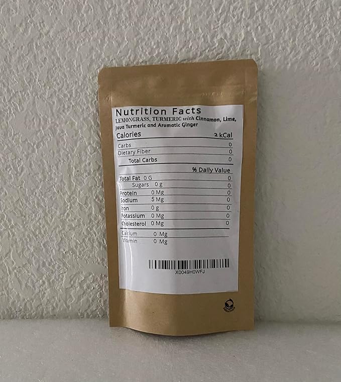 LEMONGRASS & TURMERIC, CINNAMON, JAVA TURMERIC, LIME & AROMATIC GINGER - 30 Tea Bags