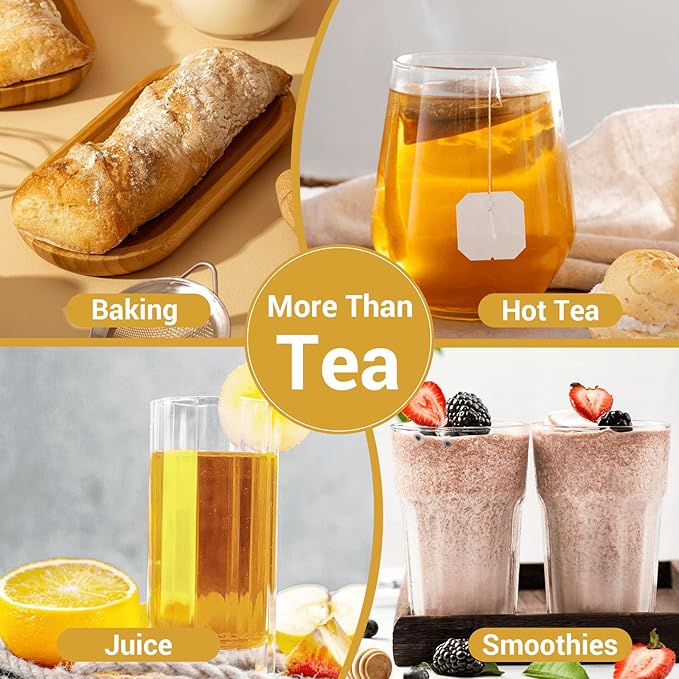 Turmeric Ginger Cinnamon Tea Bags, Turmeric Ginger Herbal Tea, No Sugar, No Caffeine, 50 Teabags