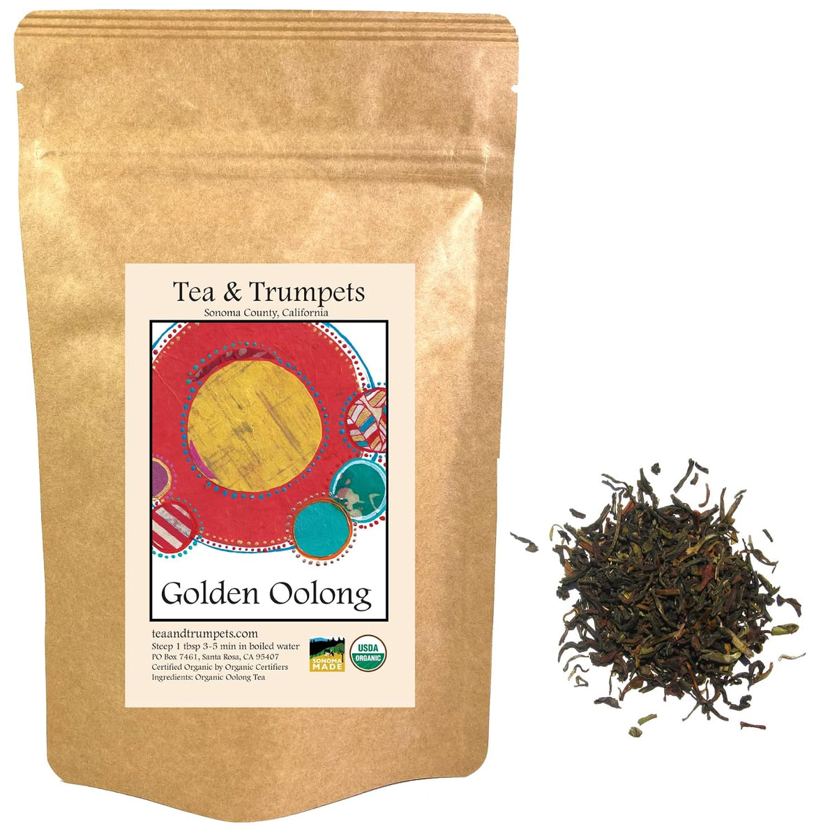 USDA Organic Golden Oolong Loose Leaf Oolong Tea - 4 oz