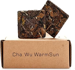 ChaWuWarmSun-[B] White Tea Flaky,20 piece/Box,FuDing Aged ShouMei BaiCha Loose Leaf Tea,Individual Packing