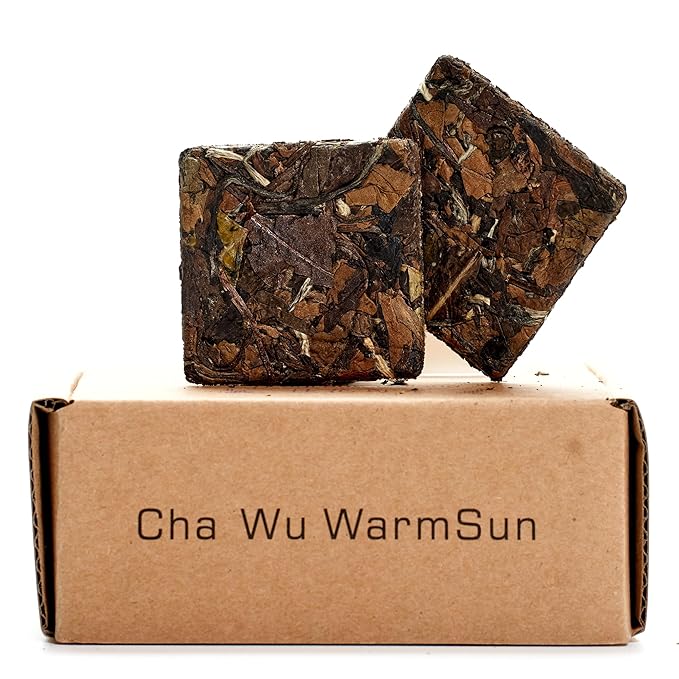 ChaWuWarmSun-[B] White Tea Flaky,20 piece/Box,FuDing Aged ShouMei BaiCha Loose Leaf Tea,Individual Packing
