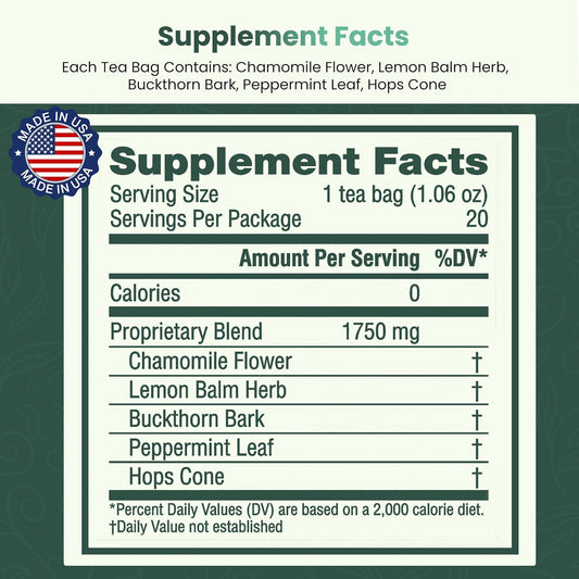 Salem Botanicals Herbal Tea, Sleep Well, 20 Count