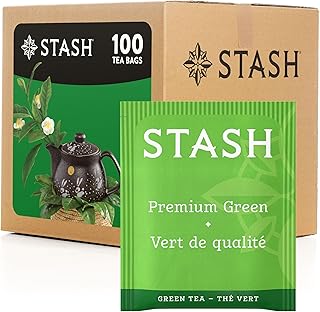 Stash Tea Premium Green Tea, Box of 100 Tea Bags