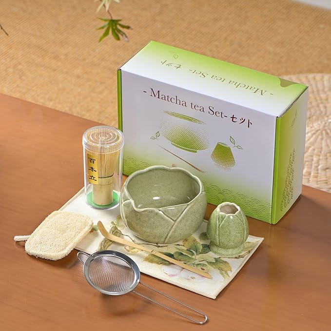 8 traditional matcha bowls with spouts, ceramic matcha bowls (Chawan), matcha mixing bowls for stirr