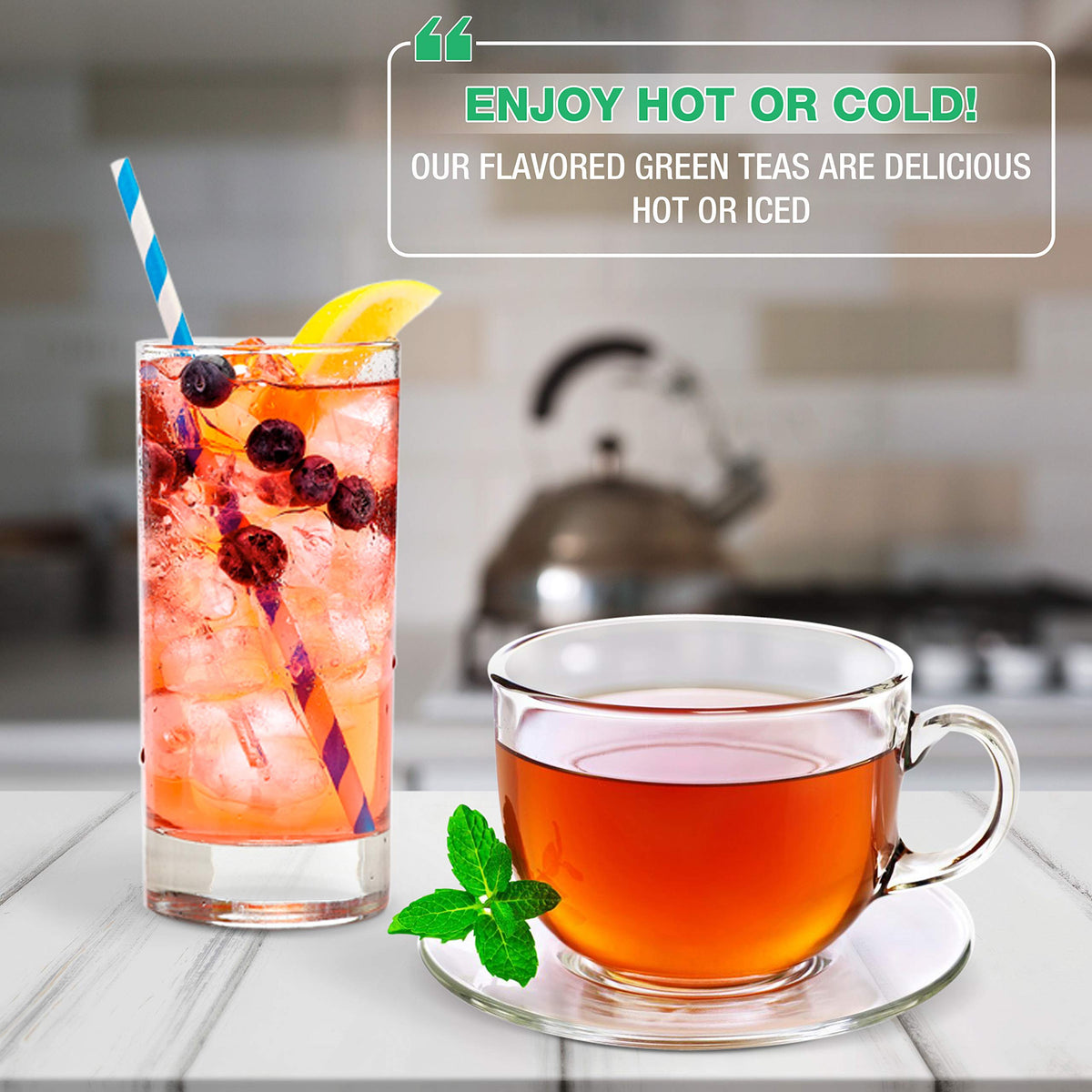 Brew La La Tea Brew La La Organic Green Tea - Moroccan Mint Flavor - 50 Double Chambered Bags - Low Caffeine Gourmet Tea