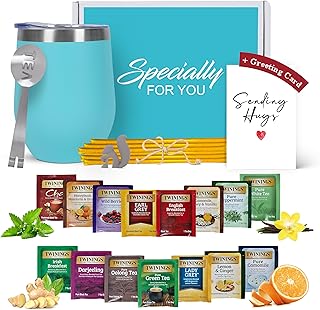 Gift Set for Tea Lovers – Get Well Care Package with Sampler (Sending Hug Card)