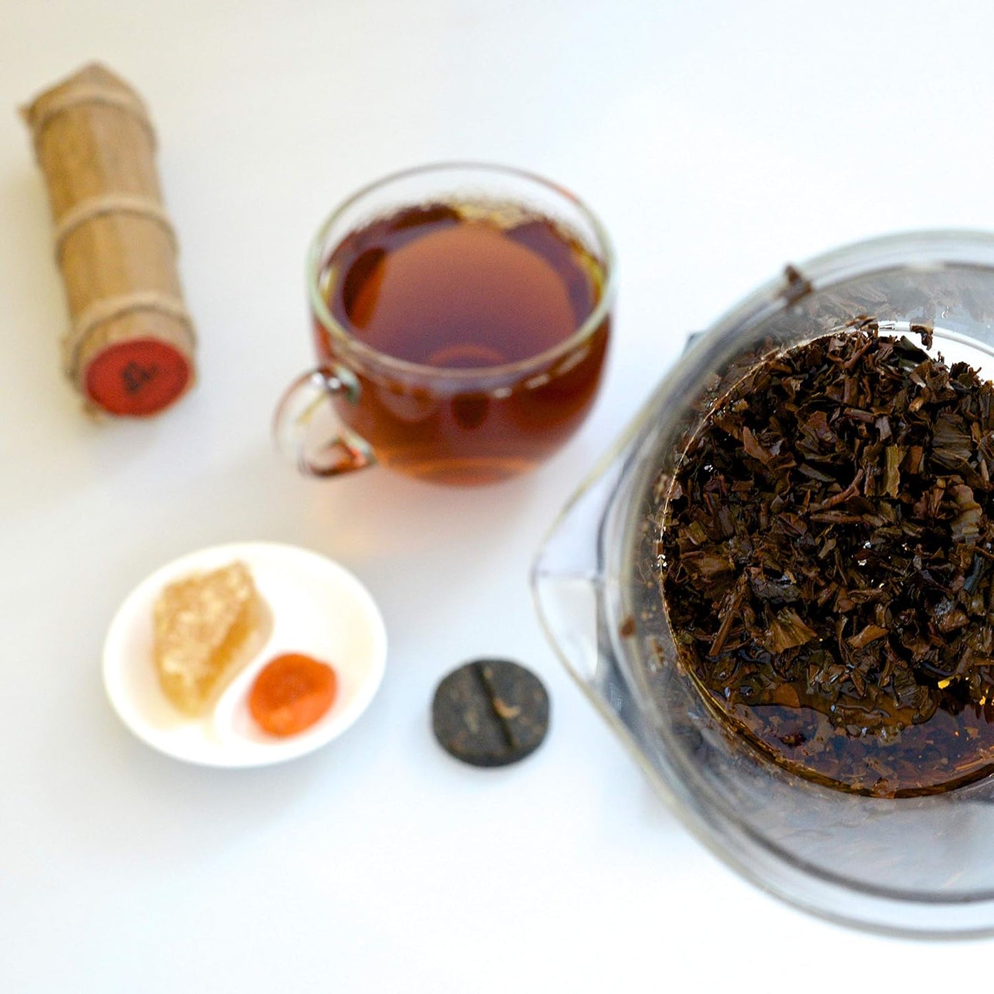 Jinglong Tea Factory - Yunnan Black Tea in Bamboo Leaf Tube (80 Cups) Black Tea (7.1 Ounce)