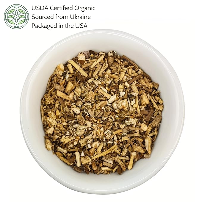 Organic Dandelion Root 4 oz. (113g), USDA Certified Organic Dandelion Root Loose Tea, Dried Dandalion Herb, Dandilion, Cut & Sifted
