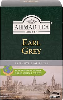 Ahmad Tea Black Tea, Earl Grey Loose Leaf, 500 Gram Box