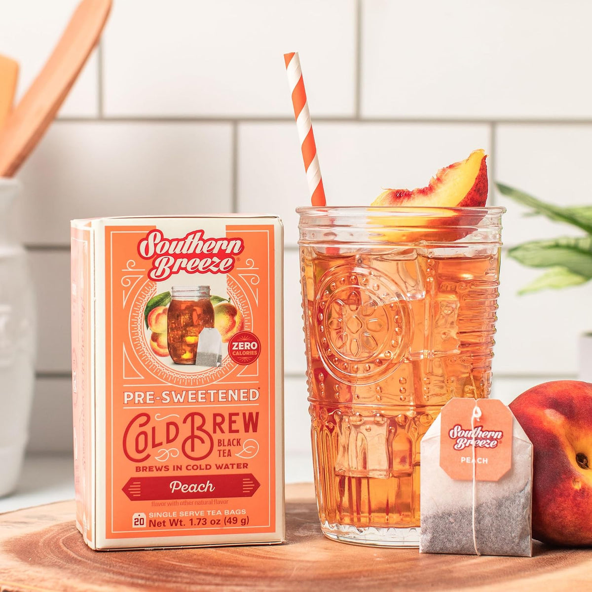 Southern Breeze Cold Brew Sweet Tea Peach Iced Tea 20 Tea Bags